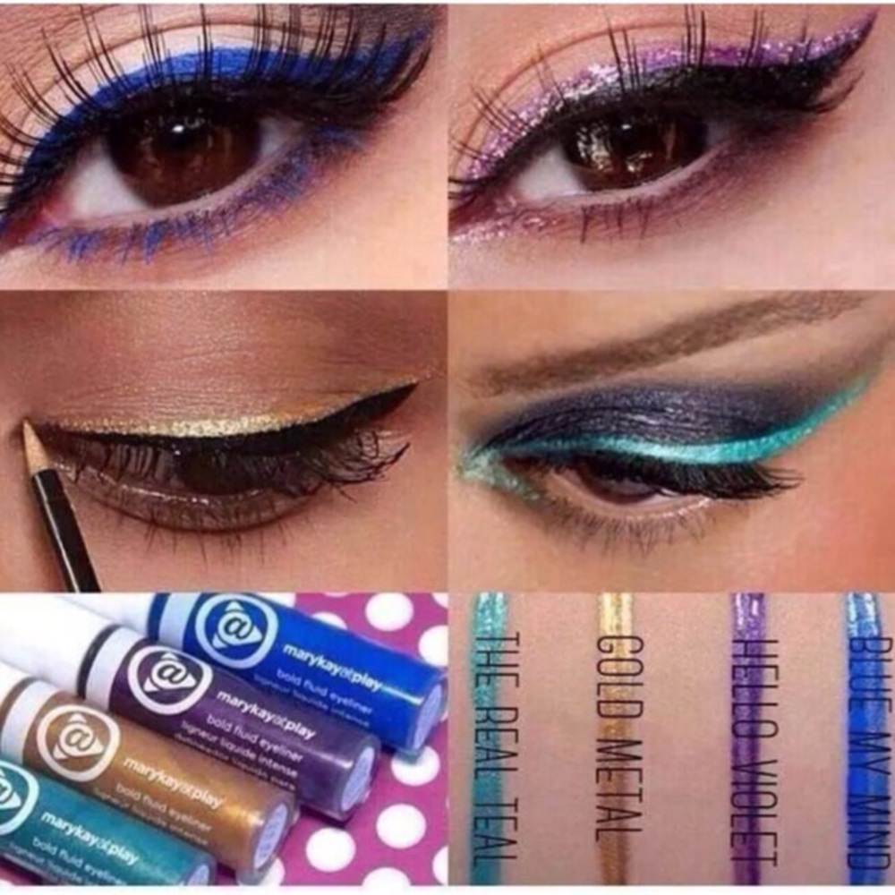 💚💙🧡💜@play liquid eyeliners💜🧡💙💚